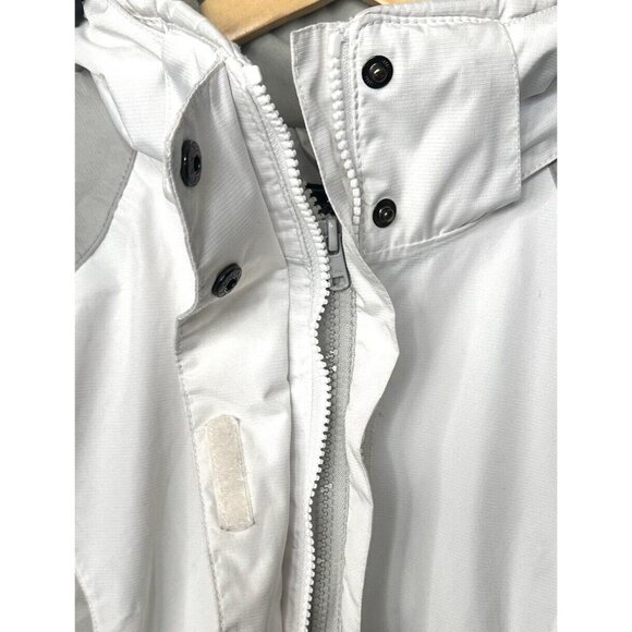 Wetskins Rain Jacket Womens Hooded Waterproof Full Zip Drawstrings White Size S - Picture 7 of 16